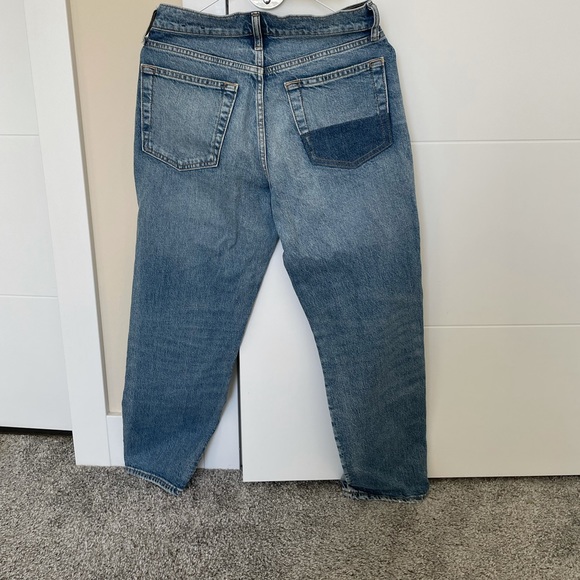 High Rise Cheeky Straight Patch Jeans - Picture 5 of 5